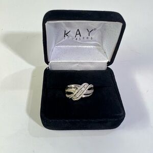 Astonishingly Beautiful KAY Jewelers Sterling Silver Diamond